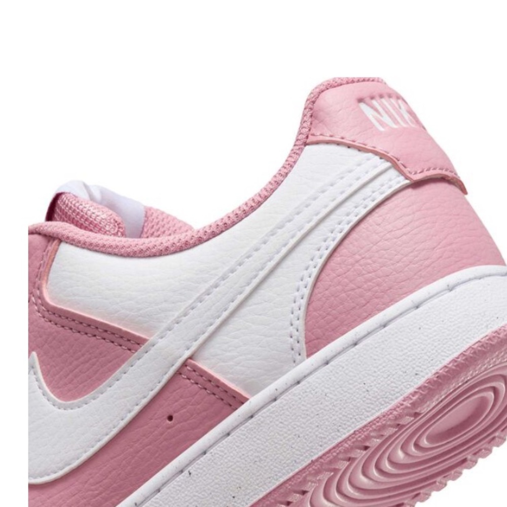 NWT!! Nike Women’s Pink and White Low-Top Swoosh Sneakers - Picture 6 of 7